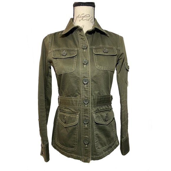 J. Crew Jackets & Blazers - J. Crew Military Utility Jacket Olive Green Size XS 100% Cotton
